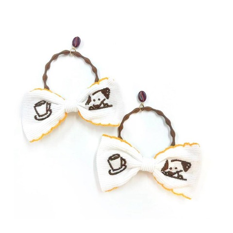 ヘアポニー2点セット（mamaraku/サンマルクカフェ）