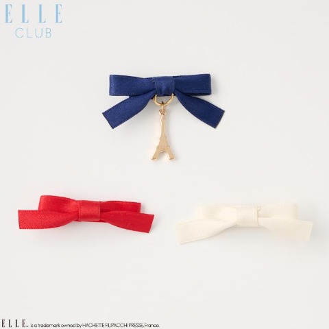 ヘアクリップ3点セット（ELLE CLUB)