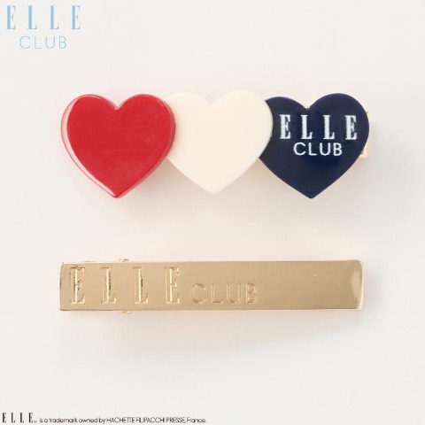 ヘアクリップ2点セット（ELLE CLUB)