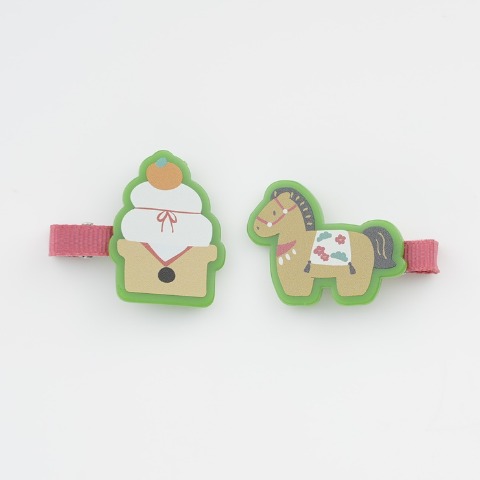 ヘアクリップ2点セット（futafuta）