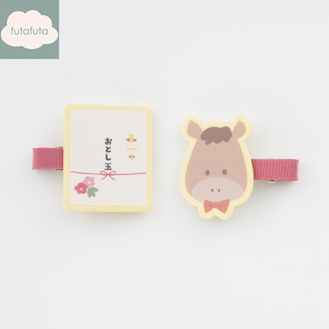 ヘアクリップ2点セット（futafuta）