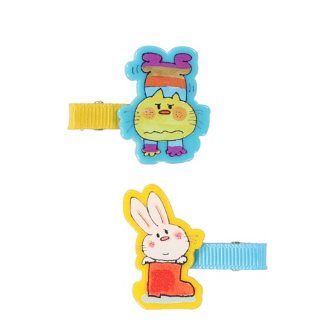 ヘアクリップ2点セット（水森亜土）