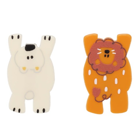 ヘアクリップ2点セット（futafuta）