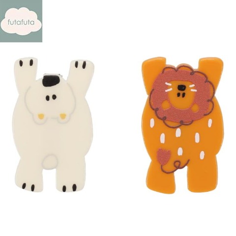 ヘアクリップ2点セット（futafuta）