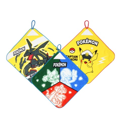 3枚組ループタオル(ポケットモンスター)