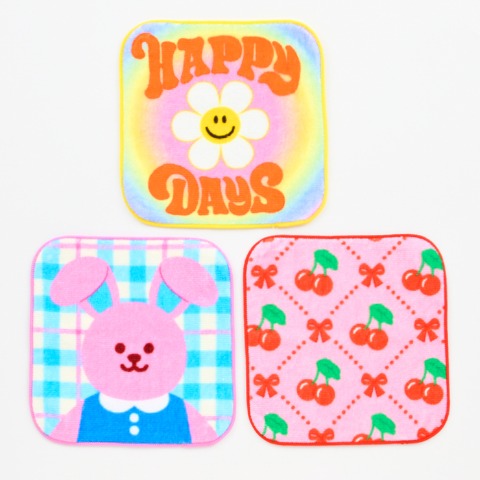 3枚組ミニタオル（wiggle wiggle）