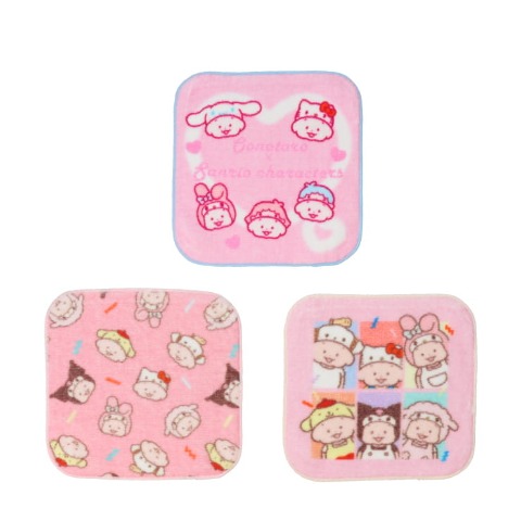 3枚組ミニタオル（おおのたろう×サンリオキャラクターズ）
