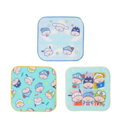 3枚組ミニタオル（おおのたろう×はぴだんぶい）