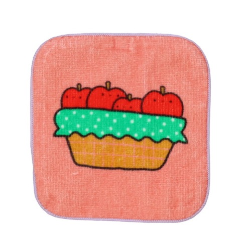 りんご柄ミニタオル３枚セット