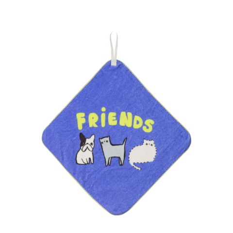 犬柄ループ付きタオル３枚セット