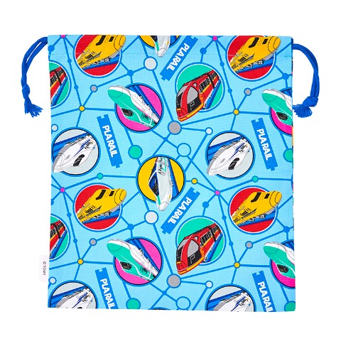 巾着L　プラレール　 サックス