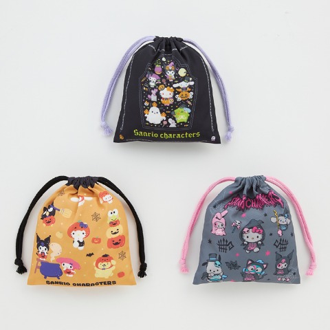 3枚組巾着　（Sanrio characters）