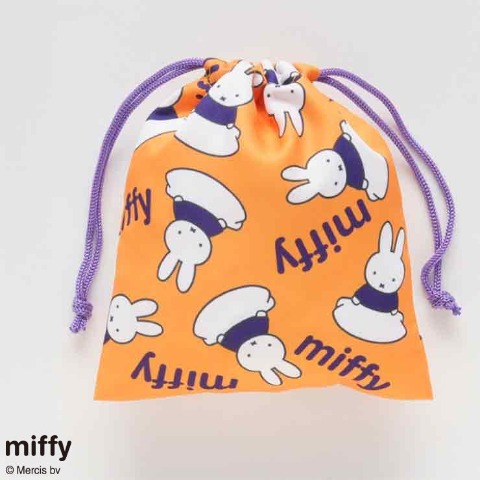 巾着（miffy） オレンジ 202