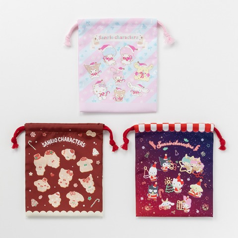 3枚組巾着（Sanrio Characters）