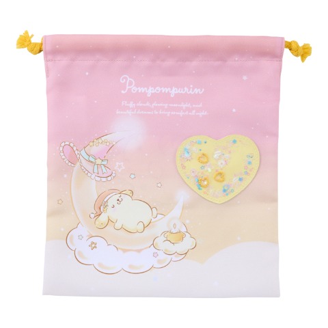 巾着M　（ポムポムプリン）