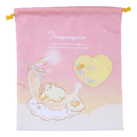 巾着L　（ポムポムプリン）
