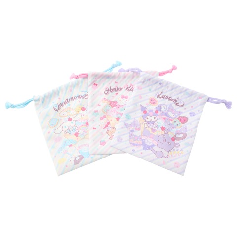 3枚組巾着　（Sanrio characters）
