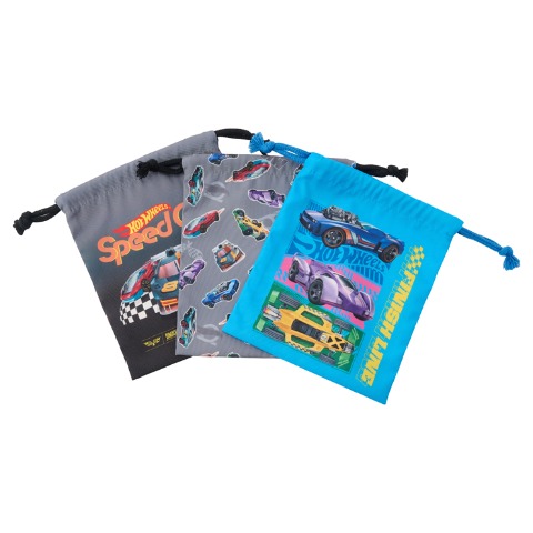 3枚組巾着　（HOT WHEELS）