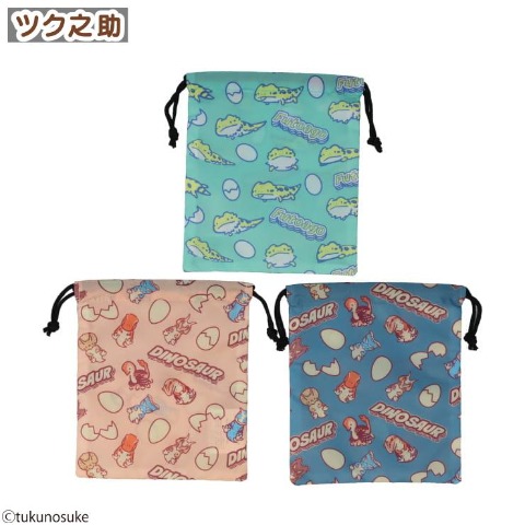 3枚組　巾着（ツク之助）