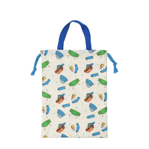 総柄縦型巾着あつまれ！プラレールズ