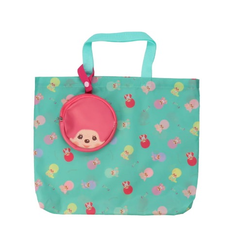 ポーチ付エコバッグ（モンチッチ×古川紙工）