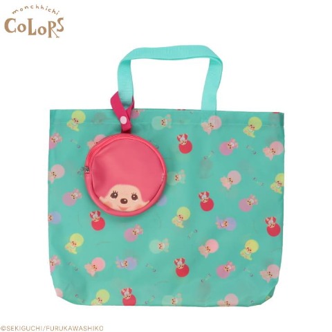 ポーチ付エコバッグ（モンチッチ×古川紙工）