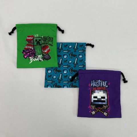 3枚組巾着（マインクラフト）