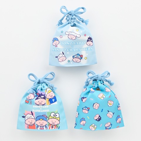 3枚組巾着（おおのたろう×はぴだんぶい）