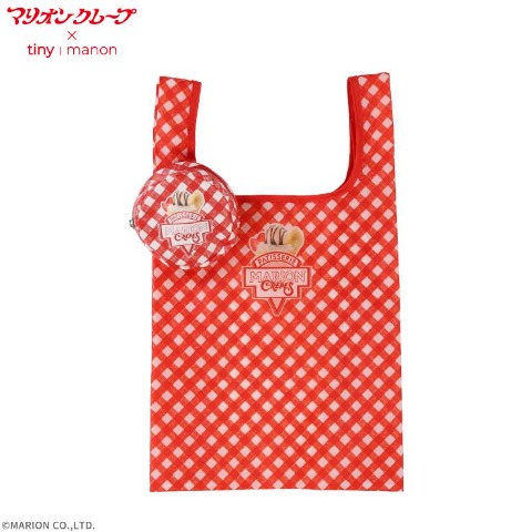 ポーチ付きショッピングバッグ（マリオンクレープ)