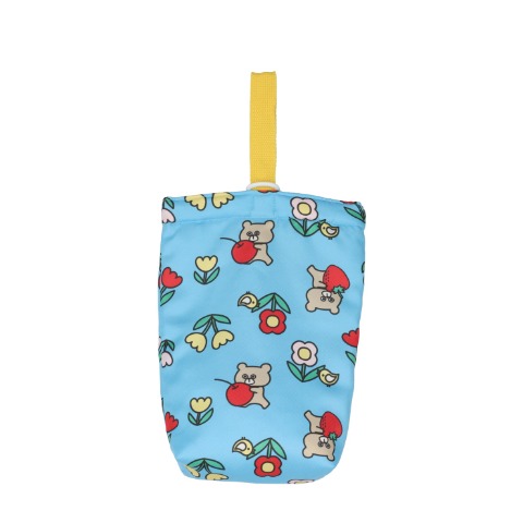 クマ柄シューズバッグ