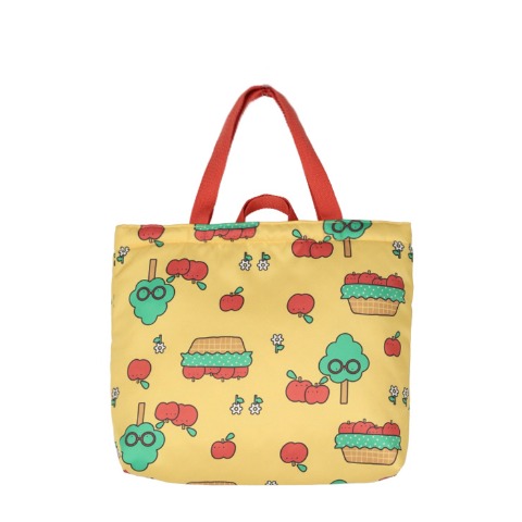 りんご柄レッスンバッグ