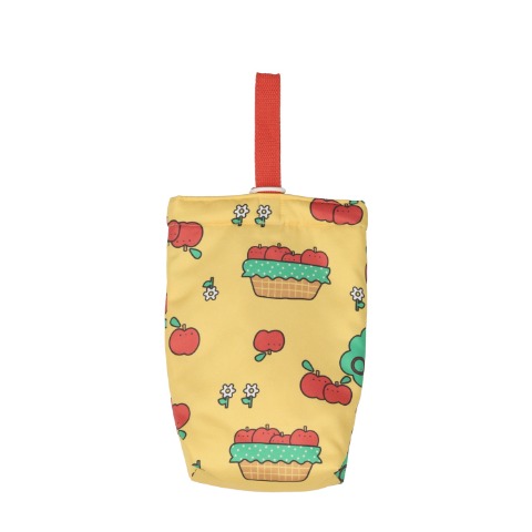 りんご柄シューズバッグ