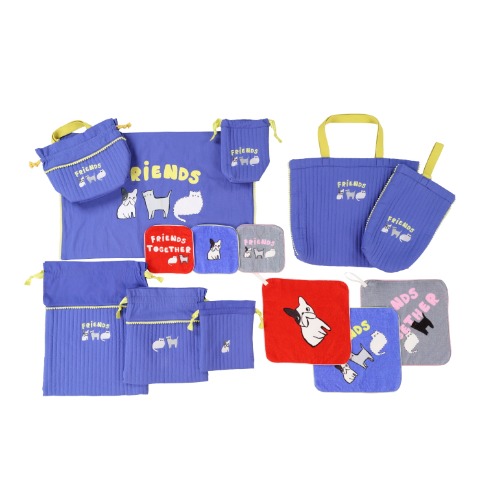 犬柄イブル巾着M