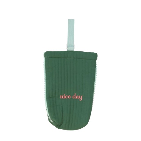 ロゴ刺しゅうイブルシューズバッグ