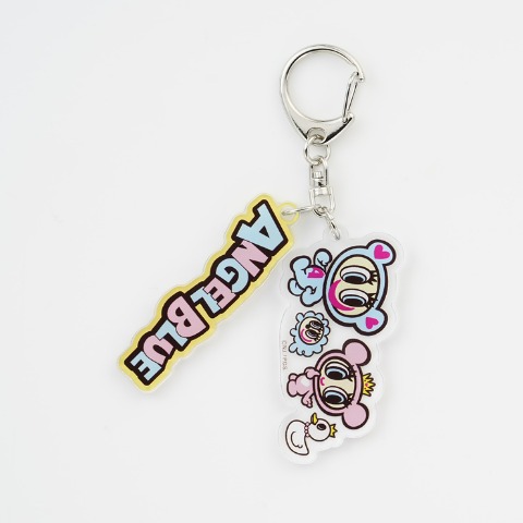 キッズ　アクリルキーホルダー（エンジェルブルー）