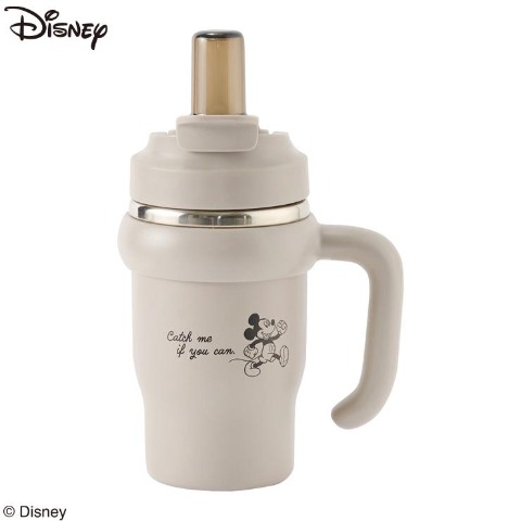 ハンドル付き2WAYストローステンレスタンブラー（Disney） キャメル 315