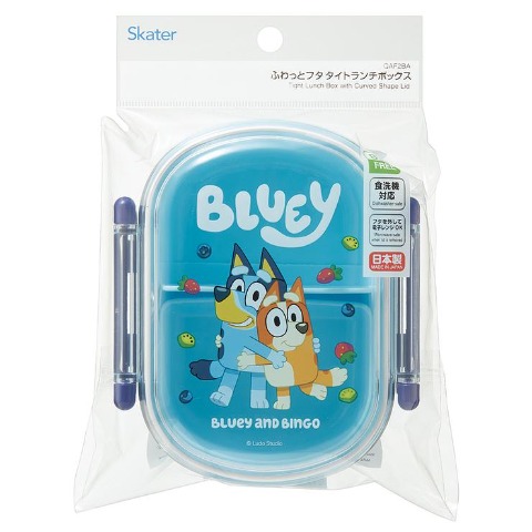 食洗機対応ふわっとフタタイトランチボックス（ブルーイ）