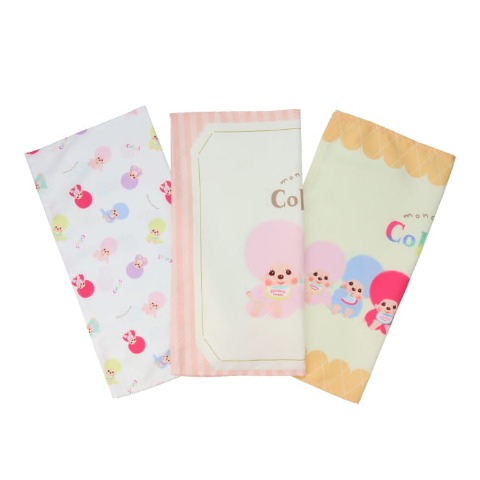 3枚組ランチクロス（モンチッチ×古川紙工）