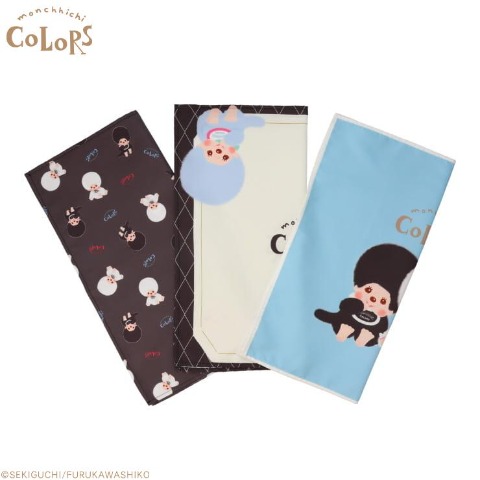 3枚組ランチクロス（モンチッチ×古川紙工）