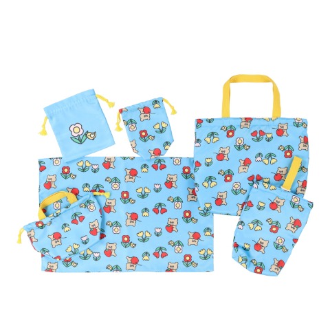 クマ柄ランチ巾着