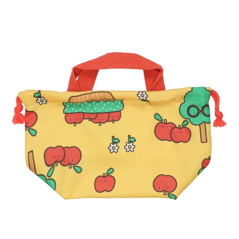 りんご柄ランチ巾着