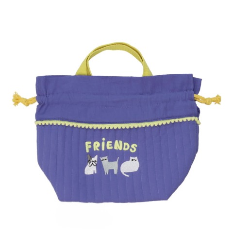 犬柄イブルランチ巾着