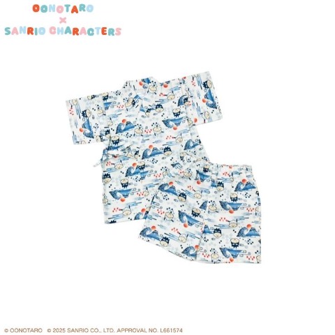 キッズ　甚平（100～120cm・おおのたろう×サンリオキャラクターズ）