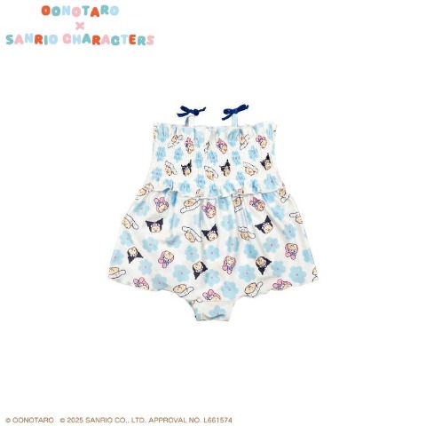 キッズ　ワンピース水着（100～120cm・おおのたろう×サンリオキャラクターズ）