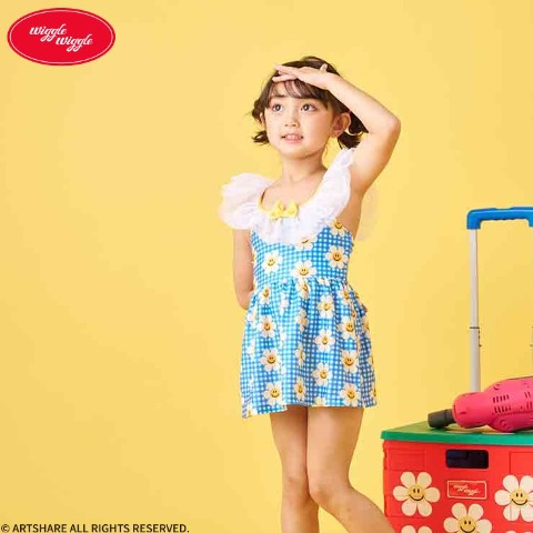 キッズワンピース水着（100～120cm・wiggle wiggle)