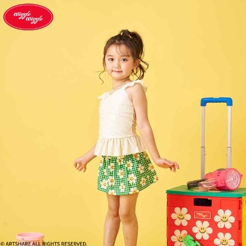 キッズワンピース水着（100～120cm・wiggle wiggle)