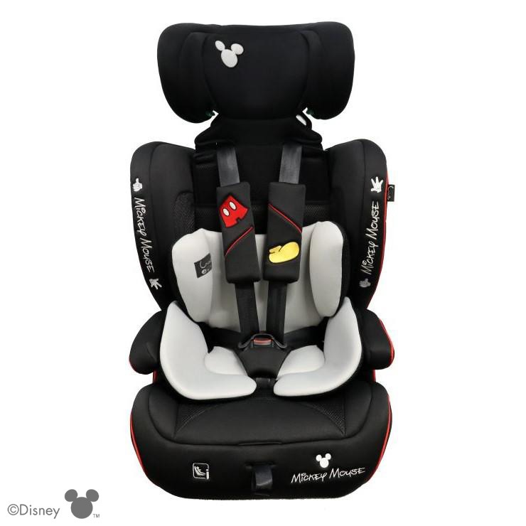 【美品】ミッキーマウス　チャイルドシート デニム バースデイ限定　ディズニー ミッキーマウスチャイルドシートデニム ディズニーベビー