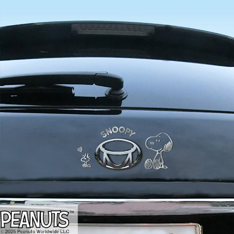 エンブレムステッカー スヌーピーお座り