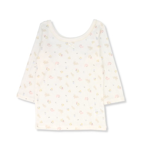 ベビー　バレエネック長袖シャツ２枚組（80～95cm・Birthday+）