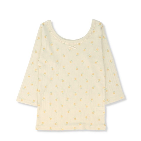 ベビー　バレエネック長袖シャツ２枚組（80～95cm・Birthday+）